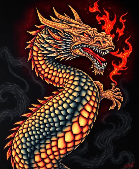 dragon back tattoo