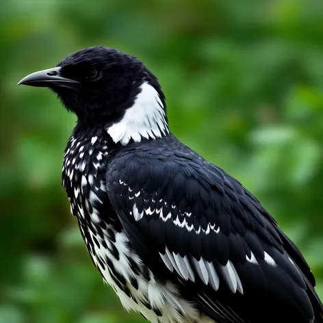 black and white bird