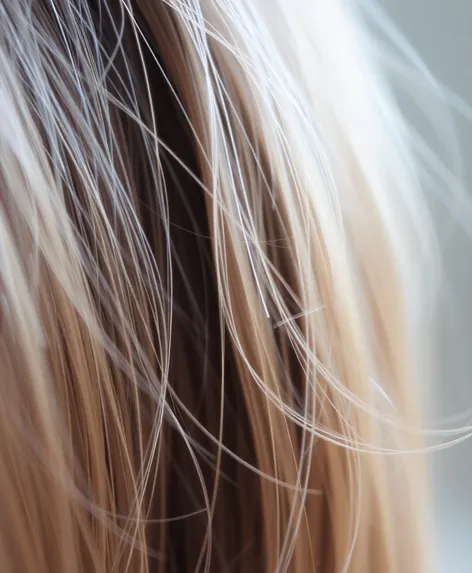 thin hair close up