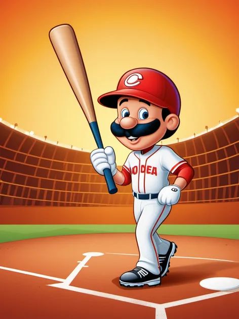 baseball cartoon