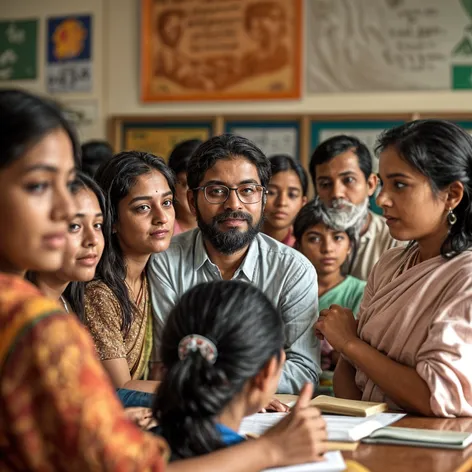 indian teachers teaching in