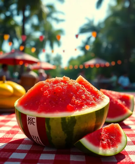 kfc and watermelon