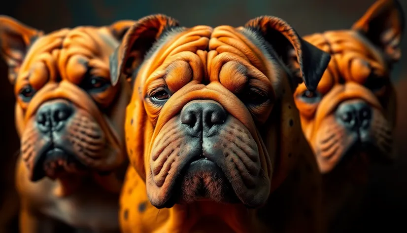 charpa dogs with wrinkly