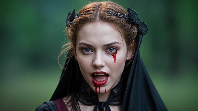 beautiful innocent vampire girl