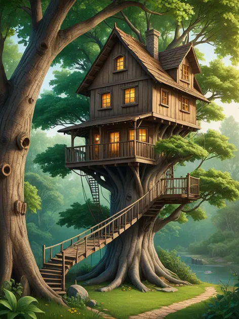 tree house drawing