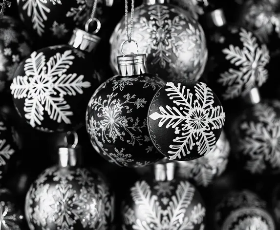 black and white christmas