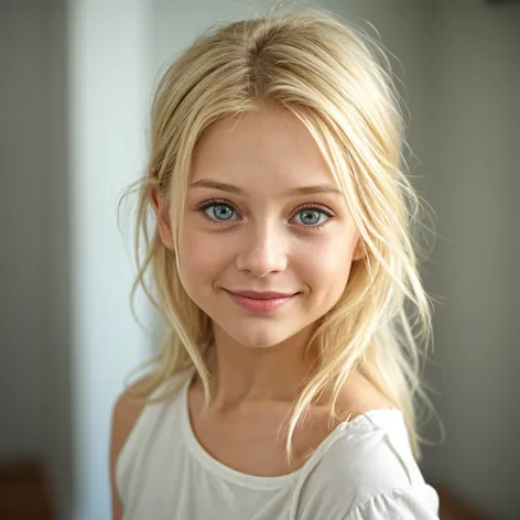 A young, blonde-haired girl