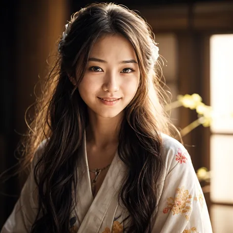 japan girl long hair