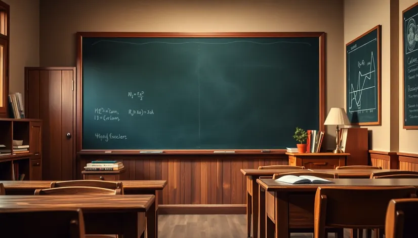 chalkboard accents in classroom