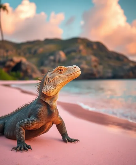 pink beach komodo