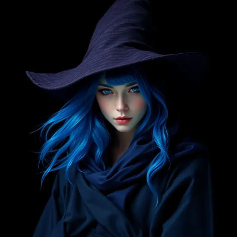 blue haired witch