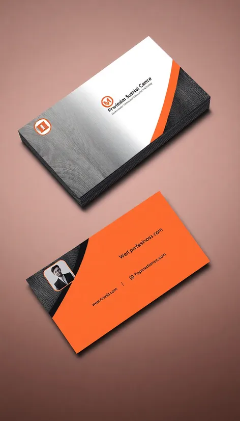 business card with photo