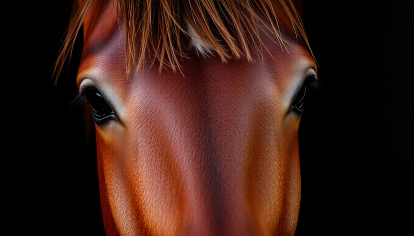 horse face drawing