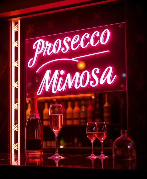 prosecco mimosa bar sign