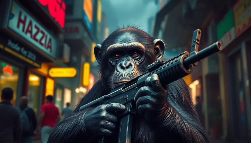 chimpanzee ak 47