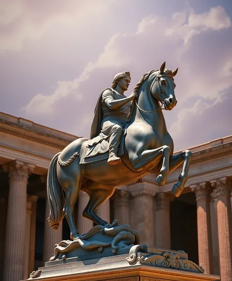 equestrian statue of marcus