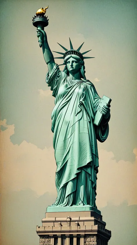 statue of liberty cartoon