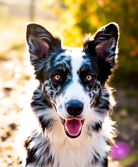 blue merle border collie