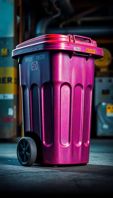 trash bin with wheels