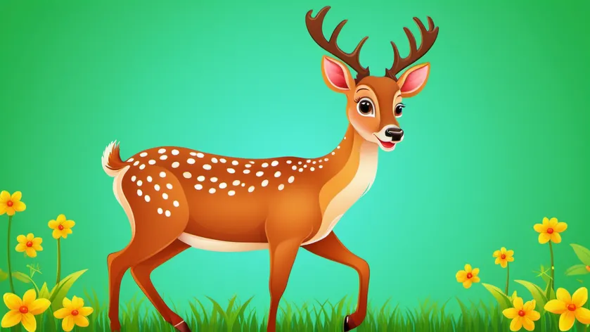 cartoon deer