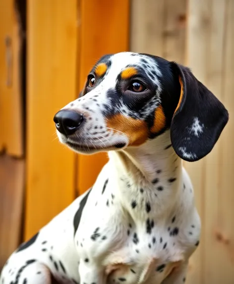 piebald dachshund dog