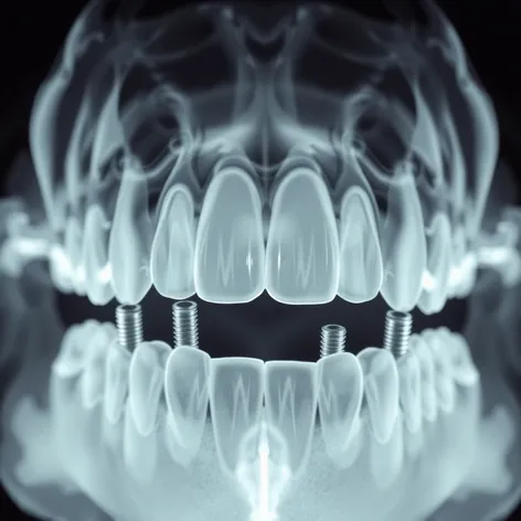 xray of front teeth