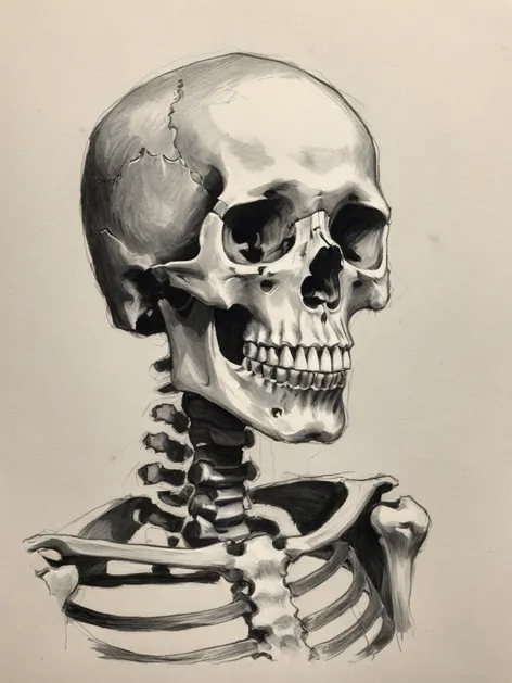 skeleton sketch