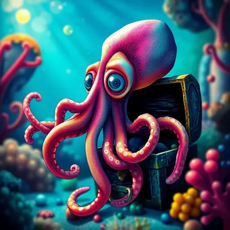 squid drawing