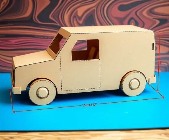 cardboard vehicletemplate with measurements