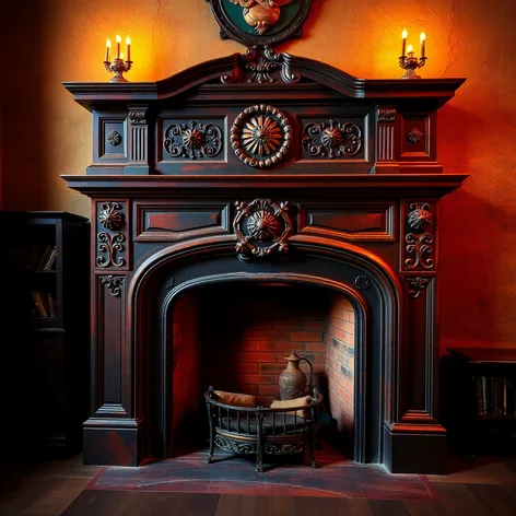 vintage fireplace mantel