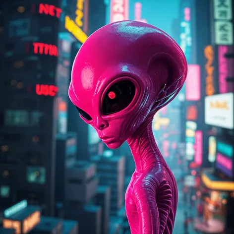 pink alien