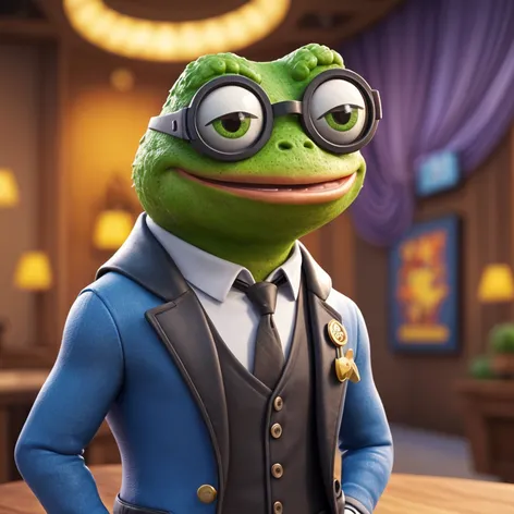 Meme Coin Pepe dressed