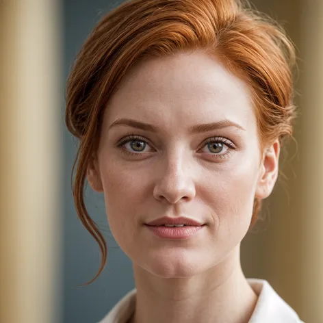 businesswomen redhead headshot