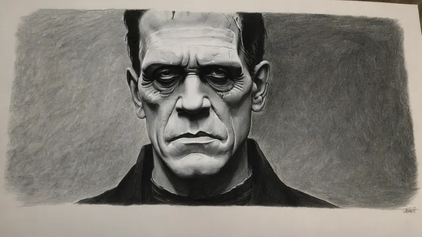 frankenstein drawing