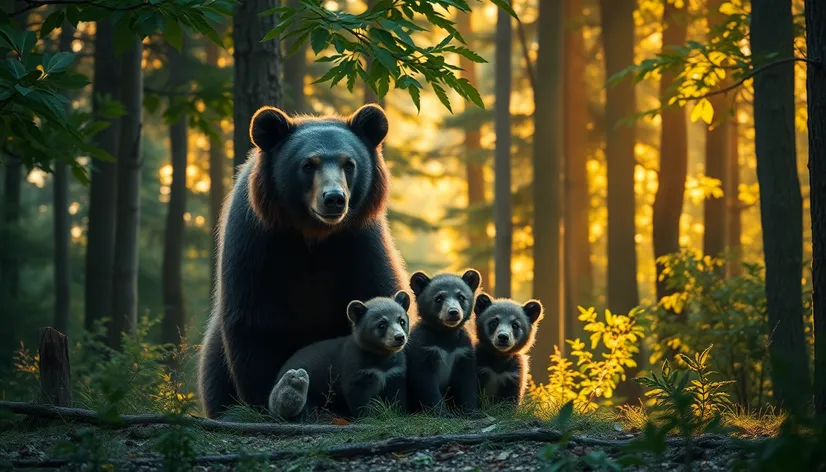 bear with cubs