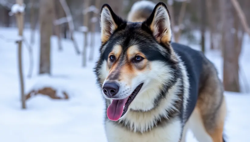 german shepherd alaskan malamute