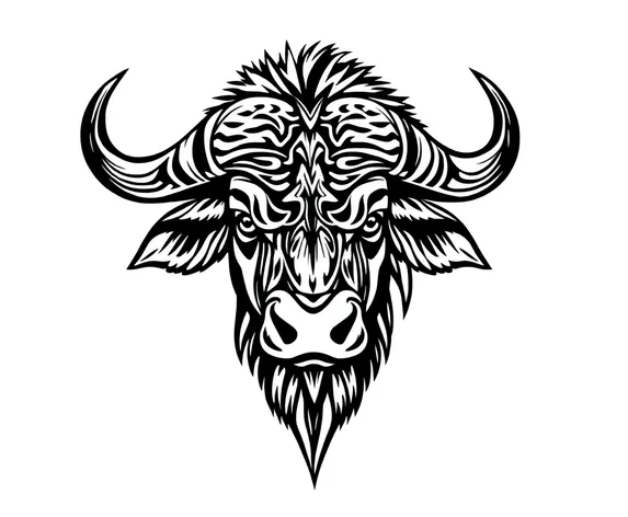 african buffalo tattoo