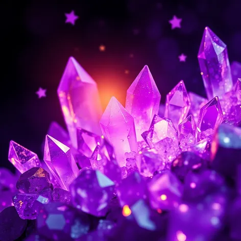 purple crystals