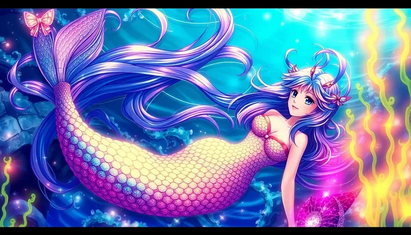 mermaid anime art