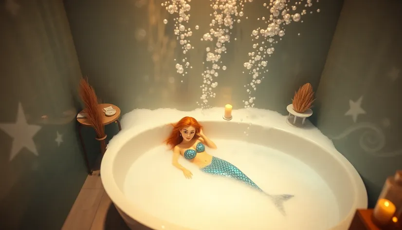 little mermaid bath