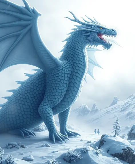 realistic ice dragon