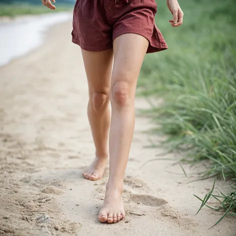 barefoot teen