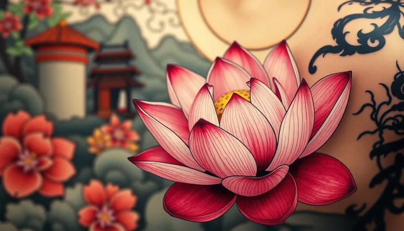 tattoos japanese lotus