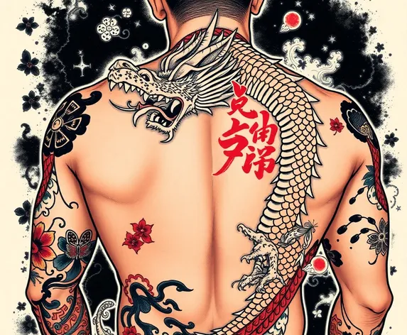 yakuza dragon back tattoo