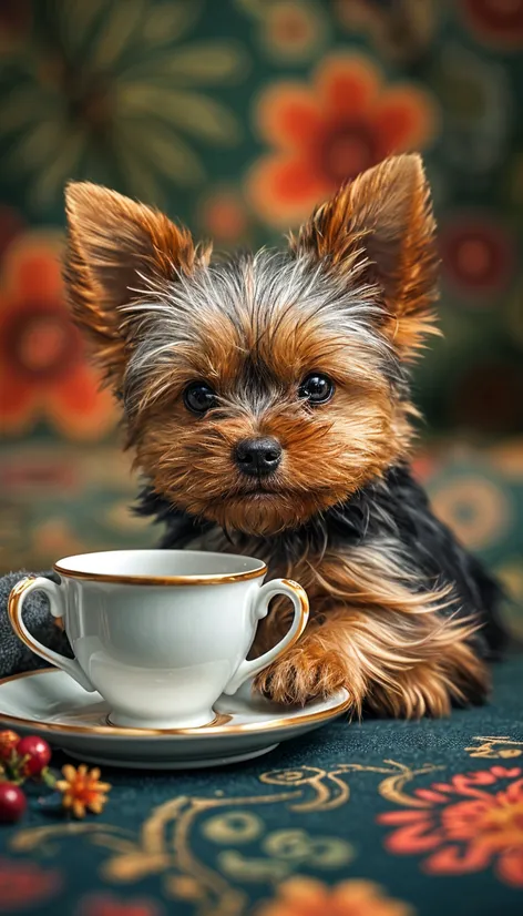 teacup and yorkie