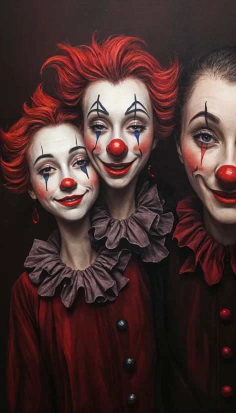 artistic delicate clown painting