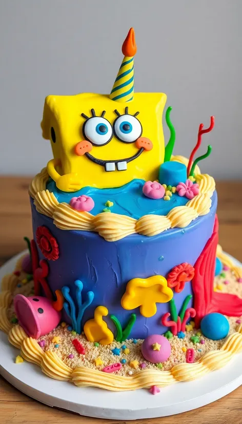 spongebob birthday cake