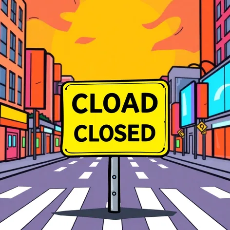 road closed sign png