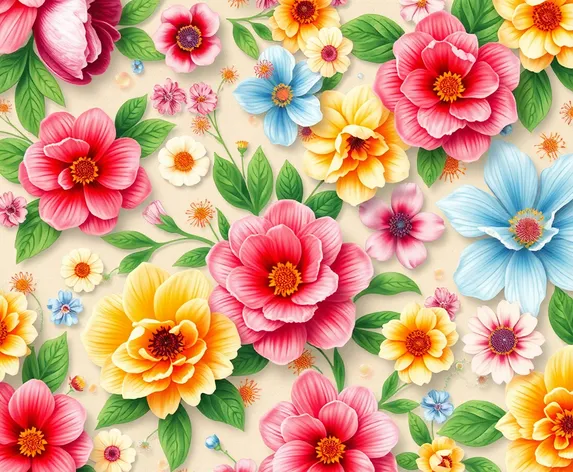 whimsical floral wallpaper