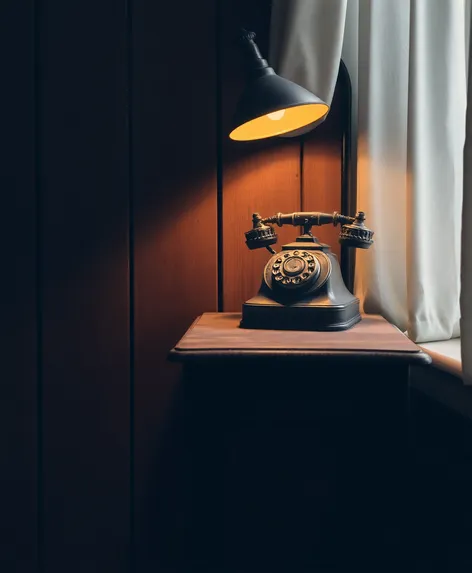 vintage telephone table